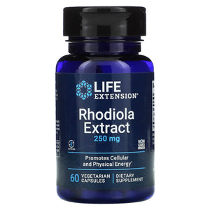 Life Extension, Rhodiola Extract, 250 mg, 60 Capsules - 737870889069 | Hilife Vitamins