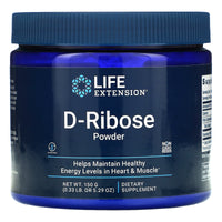 Life Extension, D-Ribose Powder, 5.29 Oz - 737870972150 | Hilife Vitamins