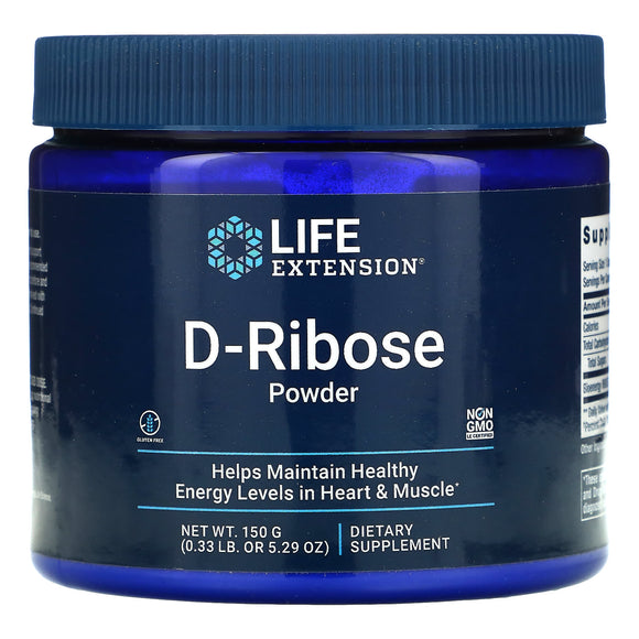 Life Extension, D-Ribose Powder, 5.29 Oz - 737870972150 | Hilife Vitamins
