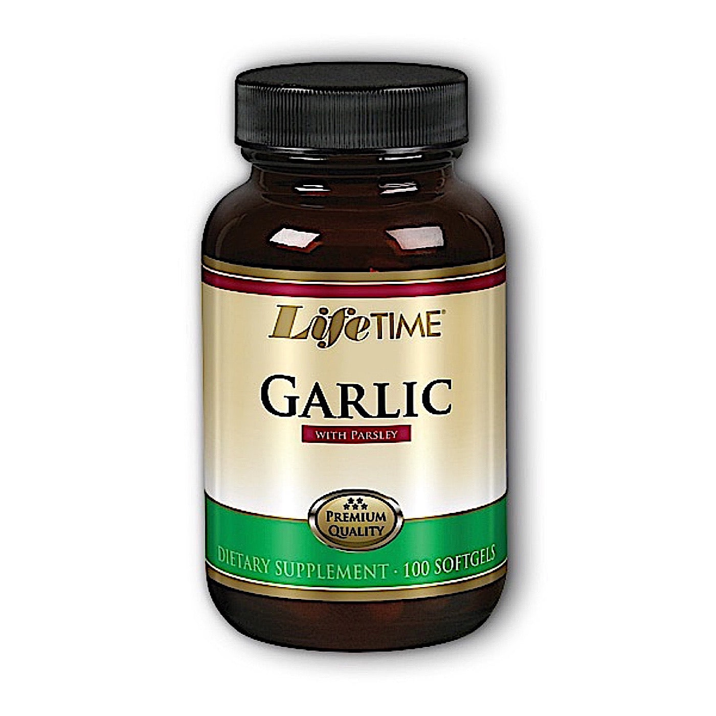 Lifetime, Garlic With Parsley, 100 Softgels - 053232201011 | Hilife Vitamins