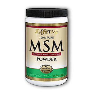 Lifetime, Msm 100% Pure Powder, 16 Oz - 053232280689 | Hilife Vitamins