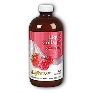 Lifetime, Collagen w/ Vitamin C, Liquid Berry, 16 Oz - 053232361876 | Hilife Vitamins