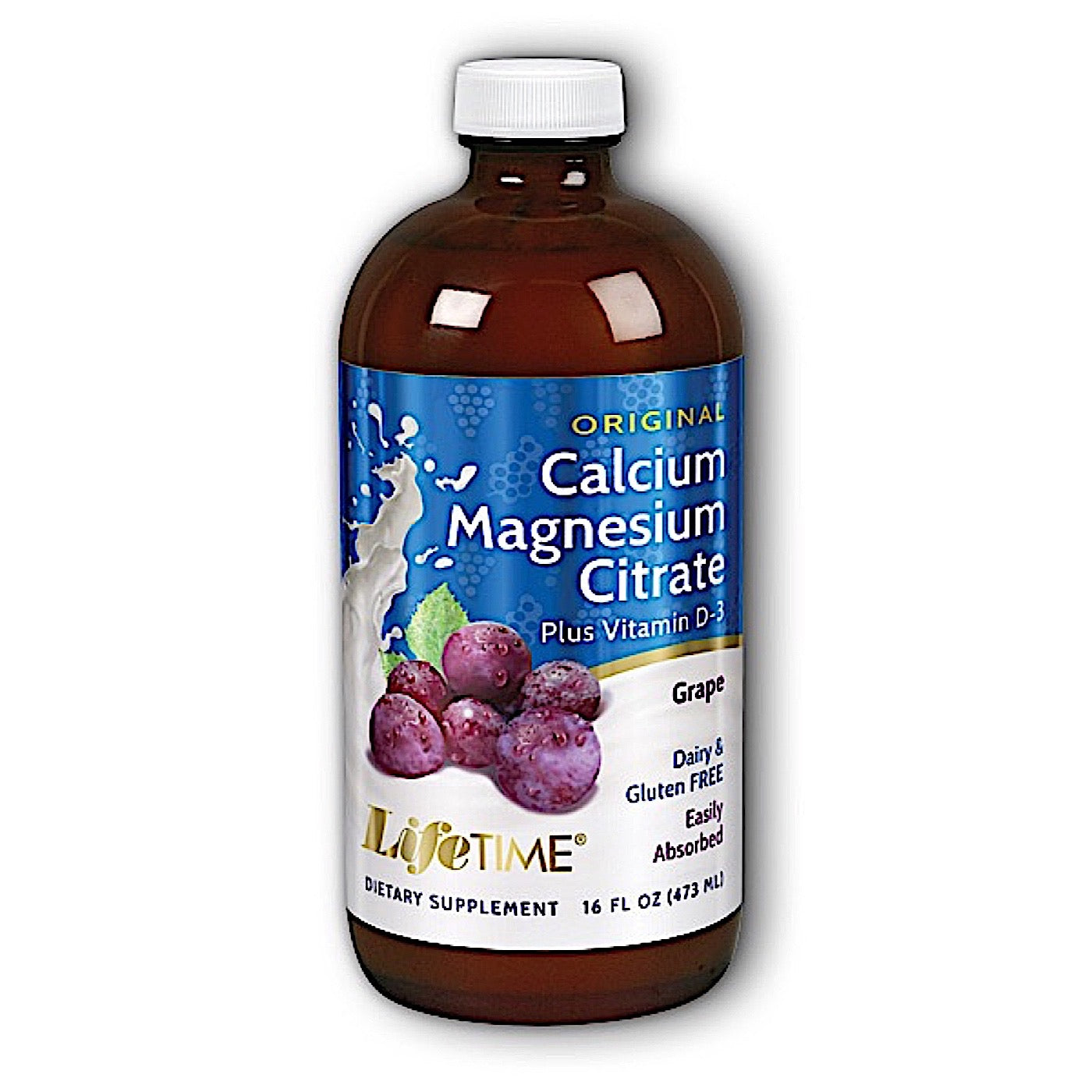 Lifetime, Cal Mag Citrate Grape, 16 Oz - 053232400087 | Hilife Vitamins