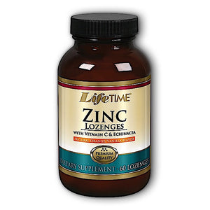Lifetime, Zinc Lozenge W/ Vitamin C & Echinacea, 60 Lozenges - 053232400704 | Hilife Vitamins