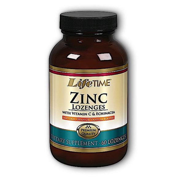 Lifetime, Zinc Lozenge W/ Vitamin C & Echinacea, 60 Lozenges - 053232400704 | Hilife Vitamins