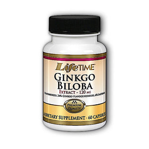 Lifetime, Ginkgo Biloba Extract twinpack, 60 Capsules - 053232427879 | Hilife Vitamins