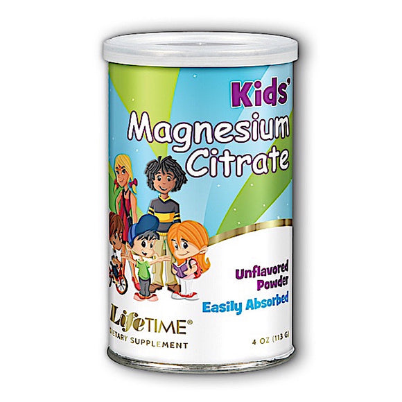 Lifetime, Kids' Magnesium Citrate, 4 Oz Fine Powder - 053232701061 | Hilife Vitamins