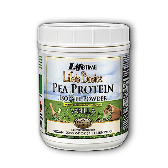 Lifetime, Life's Basics Pea Protein Vanilla, 1.2 - 053232900402 | Hilife Vitamins