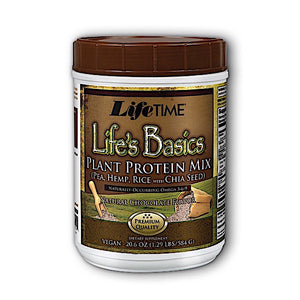 Lifetime, Life's Basics Plant Protein Chocolate Powder, 1.75 Lbs - 053232900525 | Hilife Vitamins
