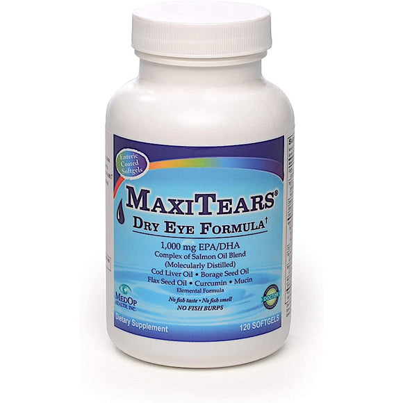 Medop Health, Maxitears Dry Eye Formula, 120 Softgels - 353012015501 | Hilife Vitamins