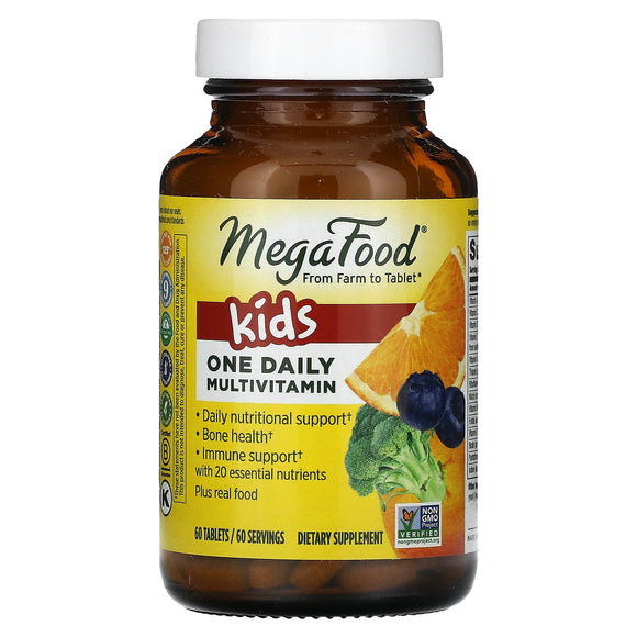 Megafood, Kids One Daily, 60 Tablets - 051494101803 | Hilife Vitamins