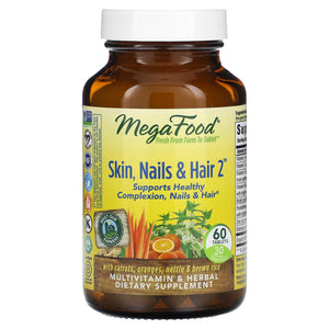 Megafood, Skin, Nails & Hair 2, 60 Tablets - 051494102800 | Hilife Vitamins