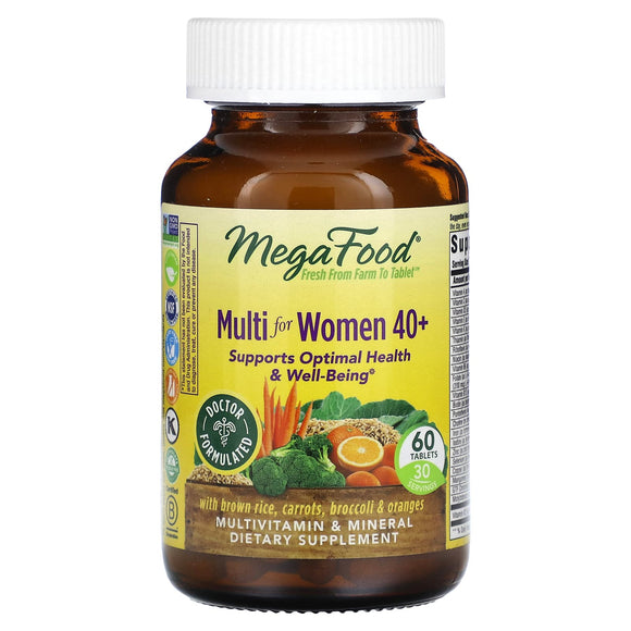 Megafood, Multi For Women 40+, 60 Tablets - 051494103210 | Hilife Vitamins