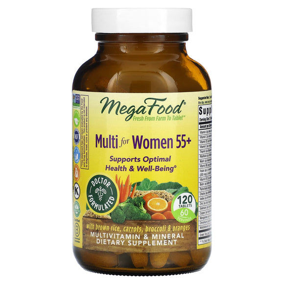 Megafood, Multi For Women 55+, 120 Tablets - 051494103272 | Hilife Vitamins