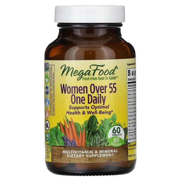 Megafood, Women Over 55 One Daily, 60 Tablets - 051494103524 | Hilife Vitamins