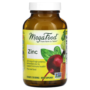 Megafood, Zinc, 120 Capsules - 051494104408 | Hilife Vitamins