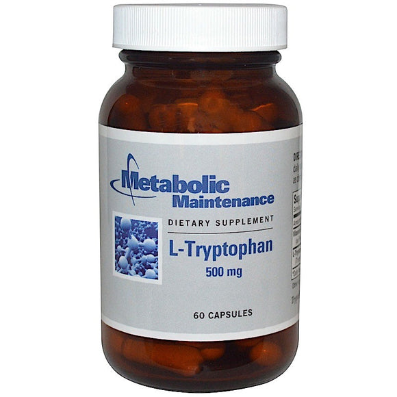 Metabolic Maintenance, L-Tryptophan 500 mg, 60 Capsules - 838287001492 | Hilife Vitamins