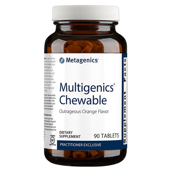 Metagenics, Multigenics Chewable Orange, 90 Tablets - 755571023698 | Hilife Vitamins