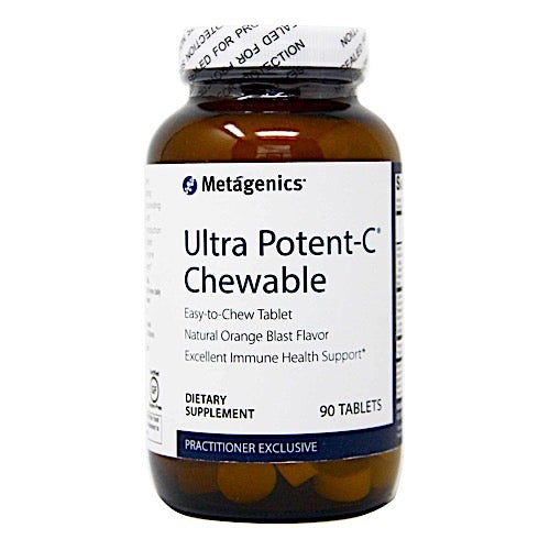 Metagenics, Ultra Potent C 250 mg Chewable Orange, 90 Tablets - 755571030658 | Hilife Vitamins