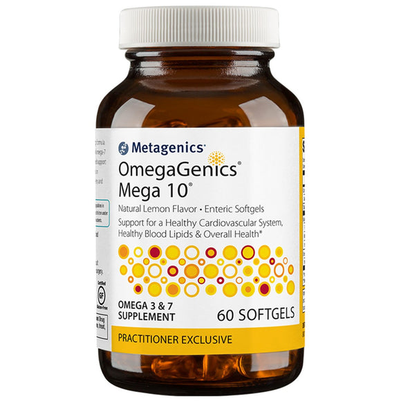 Metagenics, OmegaGenics Mega 10, 60 Softgels - 755571935588 | Hilife Vitamins