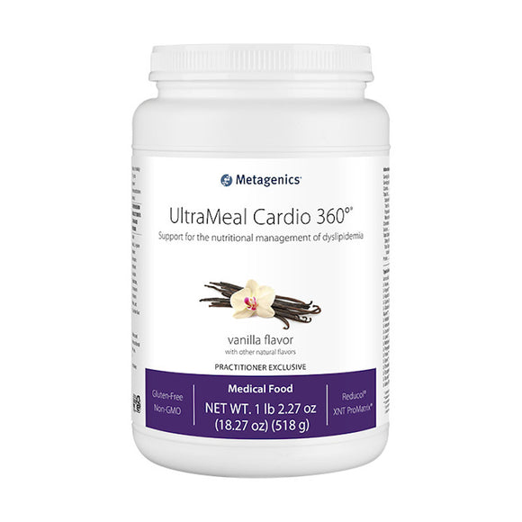 Metagenics, UltraMeal Cardio 360, Vanilla Flavor, 14 Servings, 1lb powder - 755571943149 | Hilife Vitamins