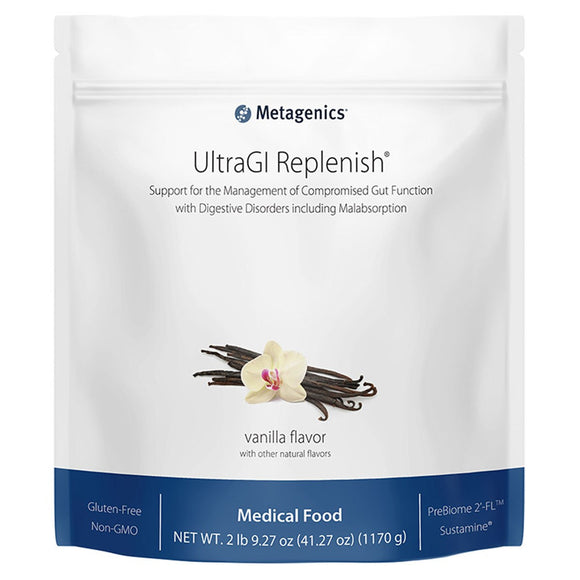 Metagenics, UltraGI Replenish®, Vanilla Flavor, 14 Servings - 755571943897 | Hilife Vitamins