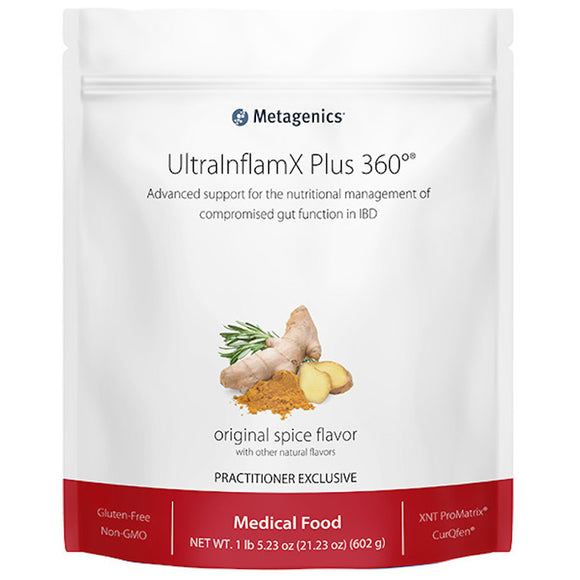 Metagenics, UltraInflamX® Plus 360 Original Spice, Medical Food, 14 Servings, 21.23 Oz - 755571947383 | Hilife Vitamins