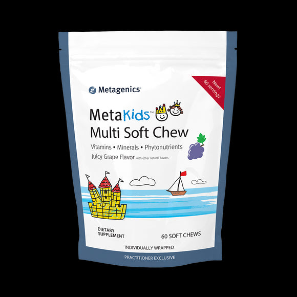 Metagenics, MetaKids® Multi Soft Chew, Grape Flavor, 60 Soft Chews - 755571949448 | Hilife Vitamins