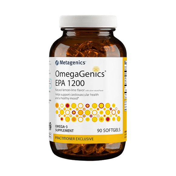 Metagenics, OmegaGenics® EPA 1200 Lemon-Lime, 90 Softgels - 755571950987 | Hilife Vitamins