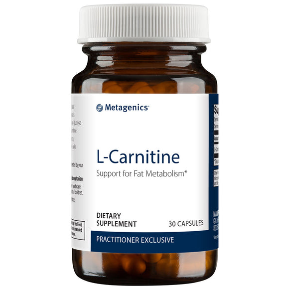 Metagenics, L-Carnitine, 30 Capsules - 755571953339 | Hilife Vitamins