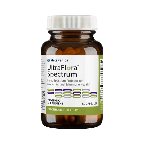 Metagenics, UltraFlora Spectrum, 60 Capsules - 755571941077 | Hilife Vitamins