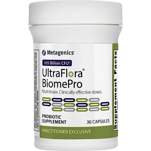 Metagenics, UltraFlora BiomePro, 30 Capsules - 755571954978 | Hilife Vitamins