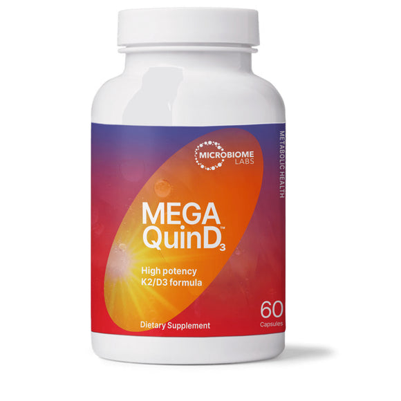 Microbiome Labs, MegaQuinD3, 60 Capsules - 793888527768 | Hilife Vitamins