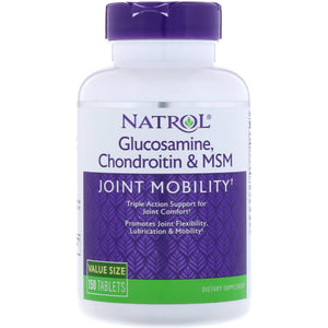 Natrol, Glucosamine Chondroitin & Msm, 150 Tablets - 047469002244 | Hilife Vitamins