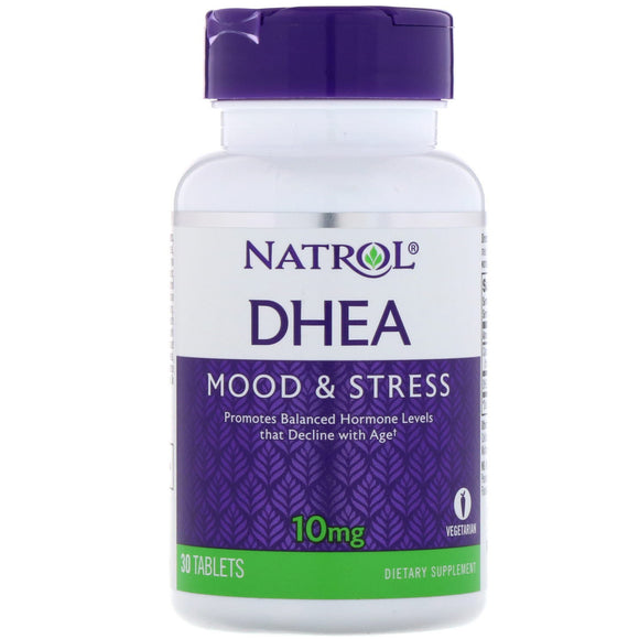 Natrol, Dhea 10 mg, 30 Tablets - 047469005948 | Hilife Vitamins