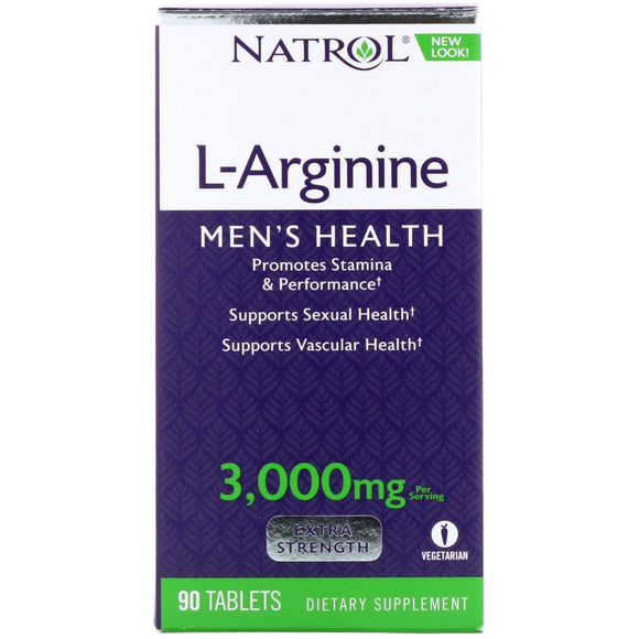 Natrol, Arginoman L Arginine, 90 Tablets - 047469052348 | Hilife Vitamins