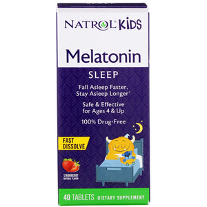 Natrol, kids melatonin Fast Dissolve, 40 Tablets - 047469075293 | Hilife Vitamins
