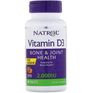 Natrol, Vitamin D3 2000 IU Mini Tab, 90 Tablets - 047469058890 | Hilife Vitamins