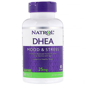 Natrol, DHEA, 25 mg, 300 Tablets - 047469161071 | Hilife Vitamins