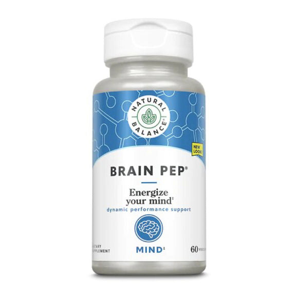 Natural Balance, Brain Pep, 60 VegCaps - [product_sku] | HiLife Vitamins