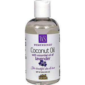 Natural Factors, Womensense Coconut Oil With Essential Oil Of Lavender, 8 Oz - 068958049762 | Hilife Vitamins