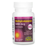 Natural Factors, B12, Methylcobalamin, 5,000 mcg, 60 Chewables - [product_sku] | HiLife Vitamins