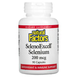 Natural Factors, SelenoExcell, Selenium, 200 mcg, 90 Capsules - 068958016757 | Hilife Vitamins