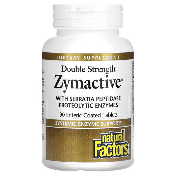 Natural Factors, Zymactive, Double Strength, 90 Tablets - 068958017501 | Hilife Vitamins