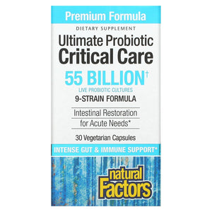Natural Factors, Ultimate Probiotic, Critical Care, 55 B, 30 Vegetarian Capsules - 068958018171 | Hilife Vitamins