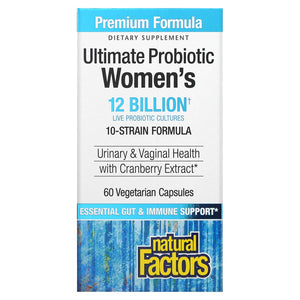 Natural Factors, Ultimate Probiotic Women's Formula, 60 Capsules - 068958018492 | Hilife Vitamins