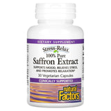 Natural Factors, Stress-Relax, 100% Pure Saffron Extract, 30 Vegetarian Capsules - 068958028545 | Hilife Vitamins
