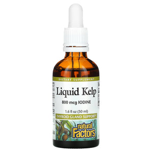 Natural Factors, Liquid Kelp, 800 mcg, 1.6 Oz - 068958029092 | Hilife Vitamins
