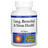 Natural Factors, Lung, Bronchial & Sinus Health, 90 Tablets - 068958035055 | Hilife Vitamins