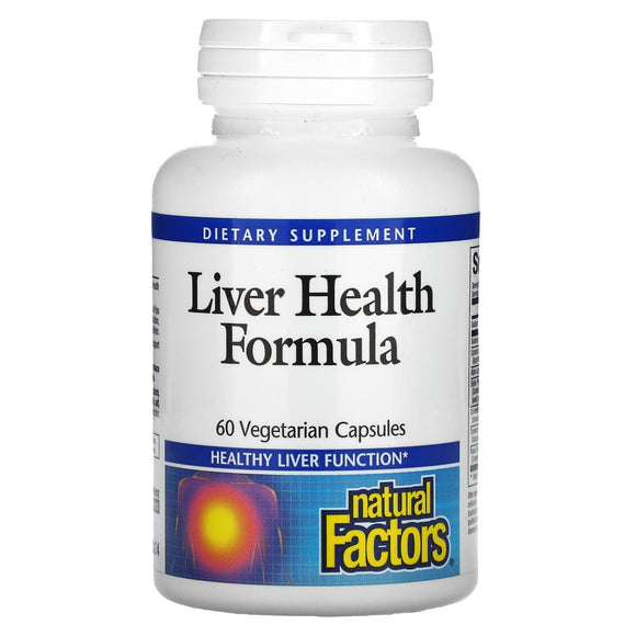Natural Factors, Liver Health Formula, 60 Vegetarian Capsules - 068958035468 | Hilife Vitamins
